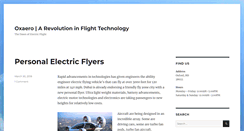 Desktop Screenshot of oxaero.com